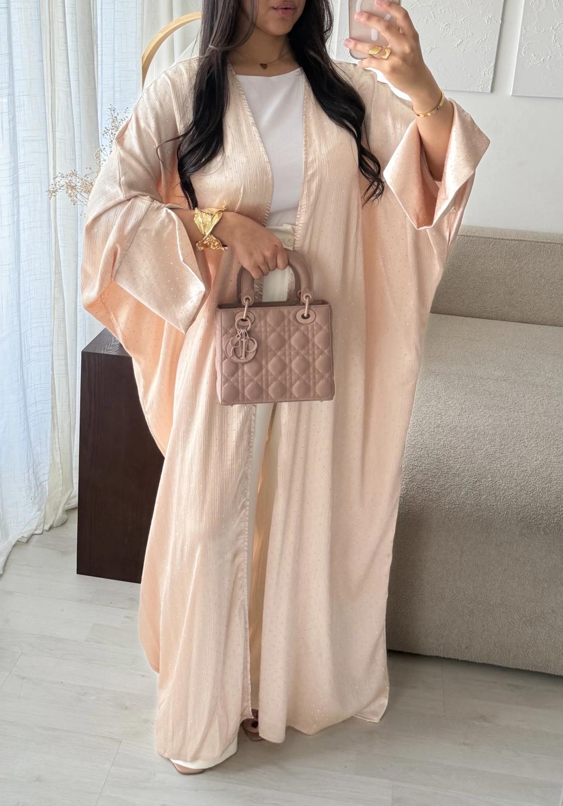 Wavy Rhinestone Kimono
